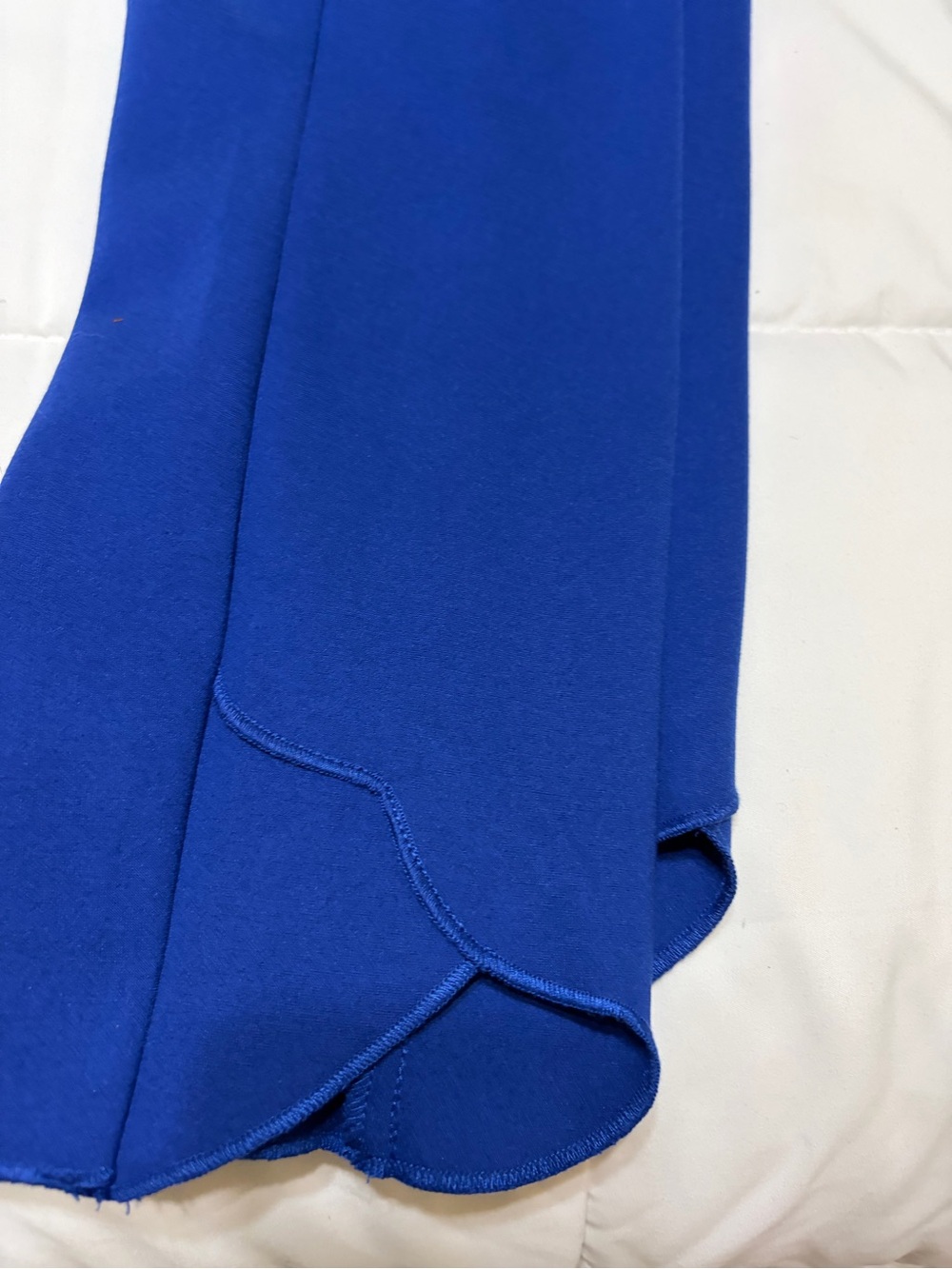 Royal Blue Ruffle Hem Skirt